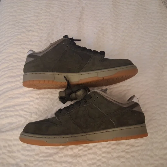 Nike SB Dunk Low Pro B 'Sequoia/Army HJ0367-301 NWB NO LID SIZE 12